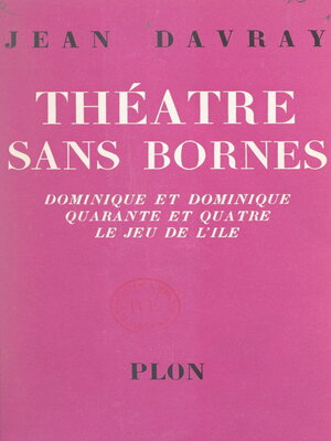cover image of Théâtre sans bornes